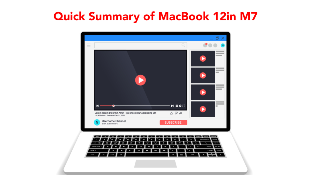 Quick Summary of MacBook 12in M7